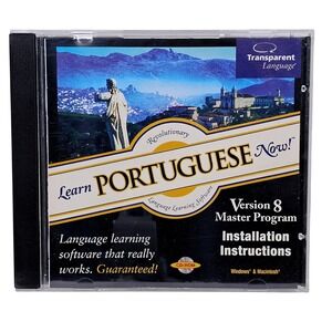 Transparent Language Learn Portuguese Now Version 8 Master Program Window Mac CD